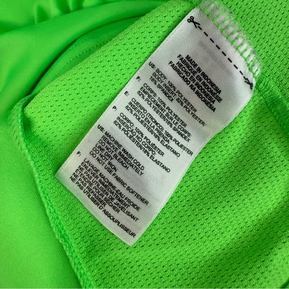Adidas tank top stretchy, soft, neon, green Women's Vibrant Lime Tank Top - Picture 9 of 10